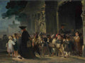 Nicolas Toussaint Charlet Children at a Church Door A4 Photo Print