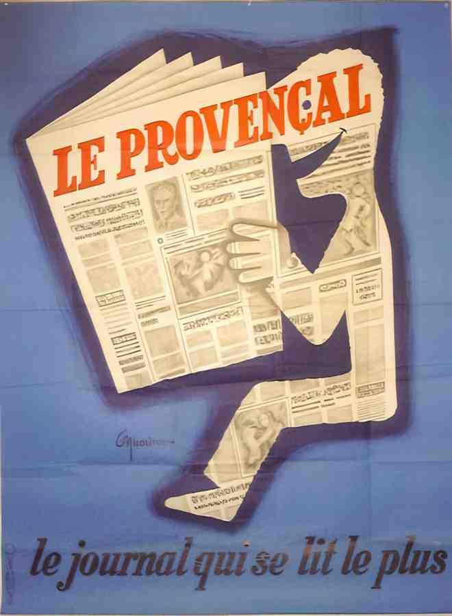 NicolitchProvencal Vintage Advert A4 Photo Print
