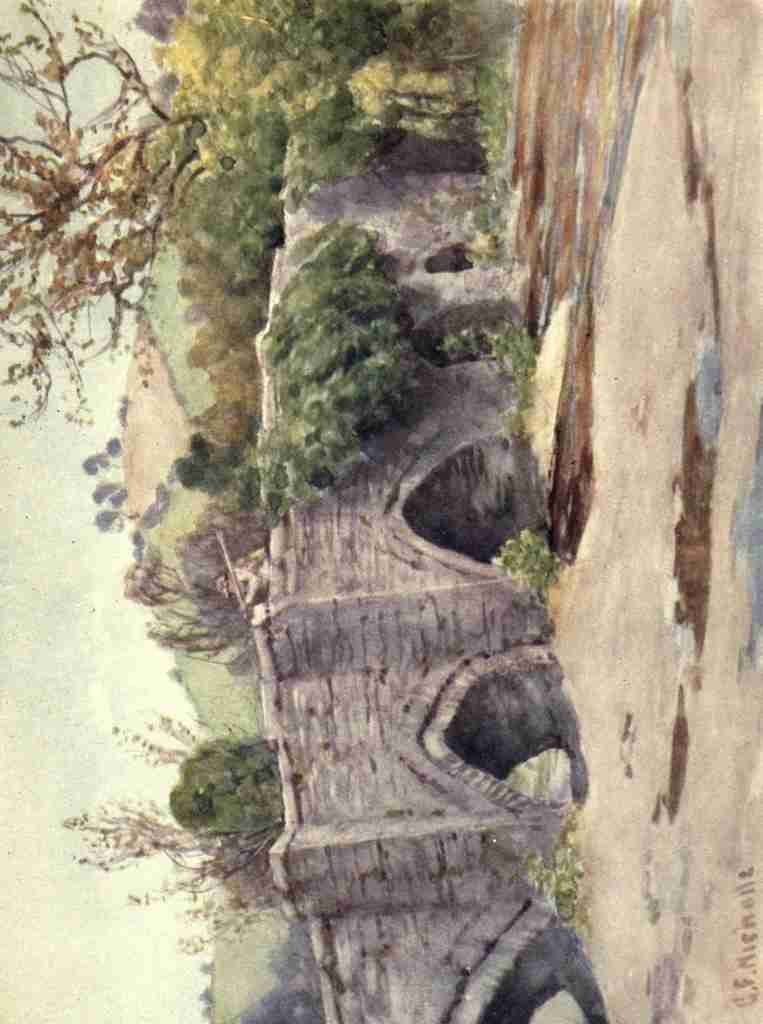 Nicolls George F 1885 1937 Cornwall 1915 Bridge at Lostwithiel A4 Photo Print