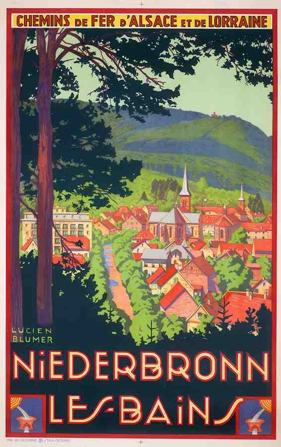 NiederbronnA Vintage Advert A4 Photo Print