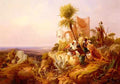 Niels Simonsen Arabs In A Hilltop Fort A4 Photo Print