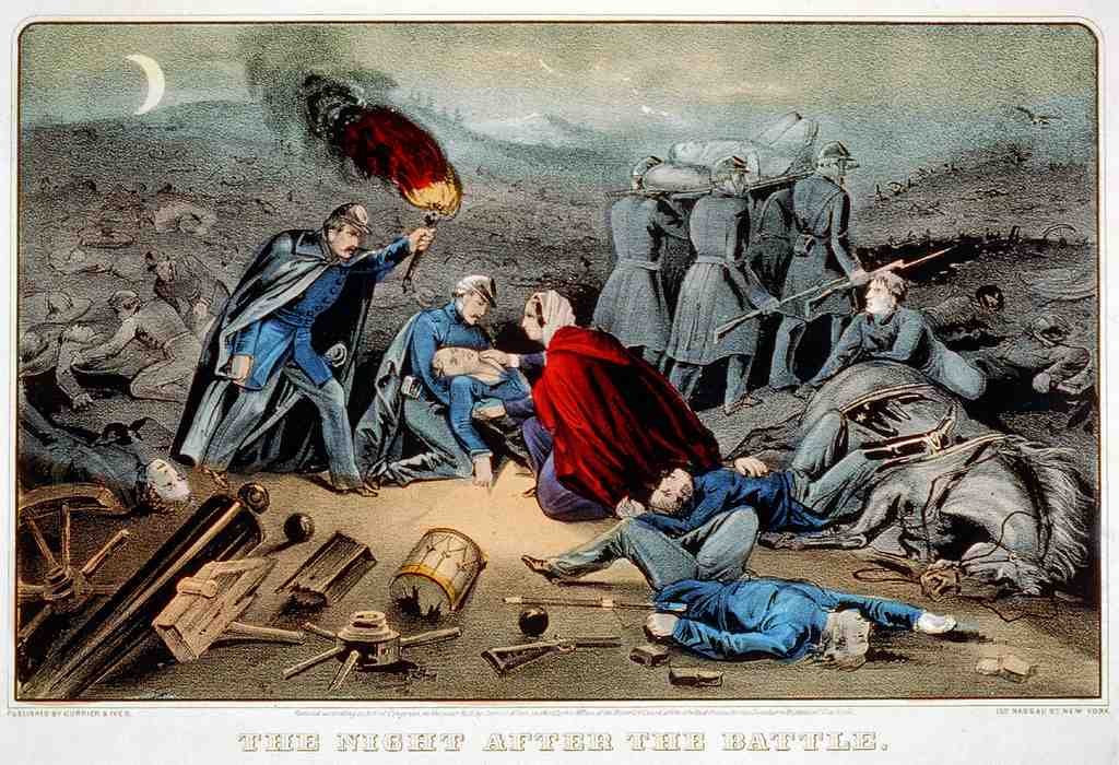 Night After Battle Vintage A4 Photo Print