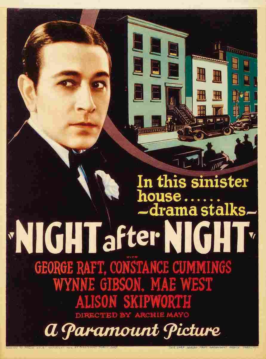 Night After Night 01  film star poster A4 Photo Print