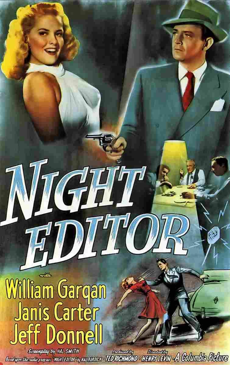Night Editor 01  film star poster A4 Photo Print
