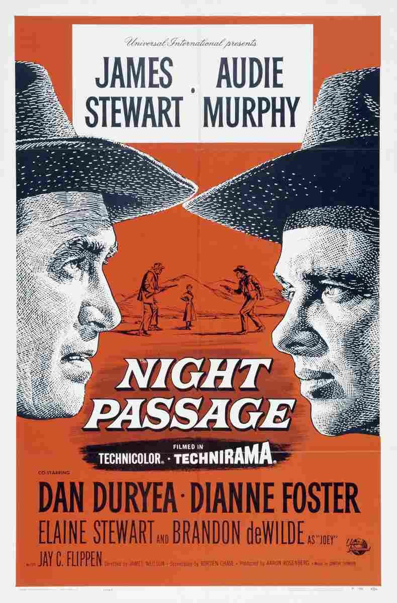 Night Passage 01  film star poster A4 Photo Print