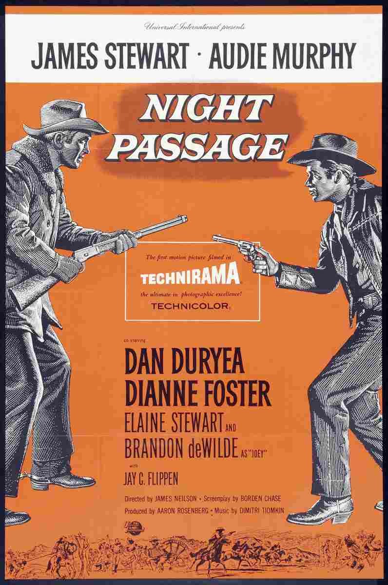 Night Passage 03  film star poster A4 Photo Print