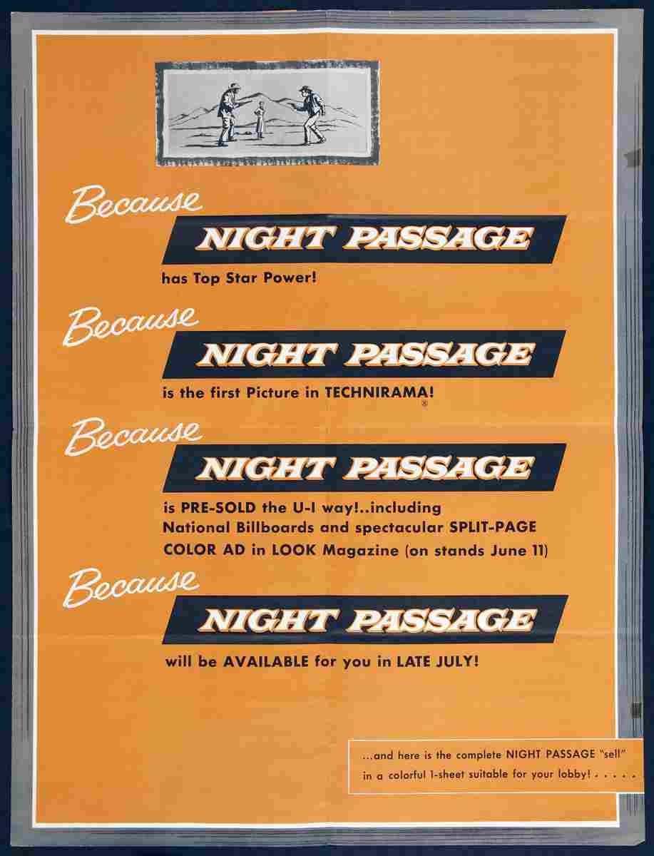 Night Passage 04  film star poster A4 Photo Print