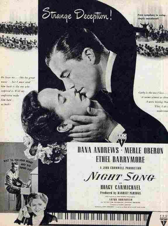 Night Song 01  film star poster A4 Photo Print