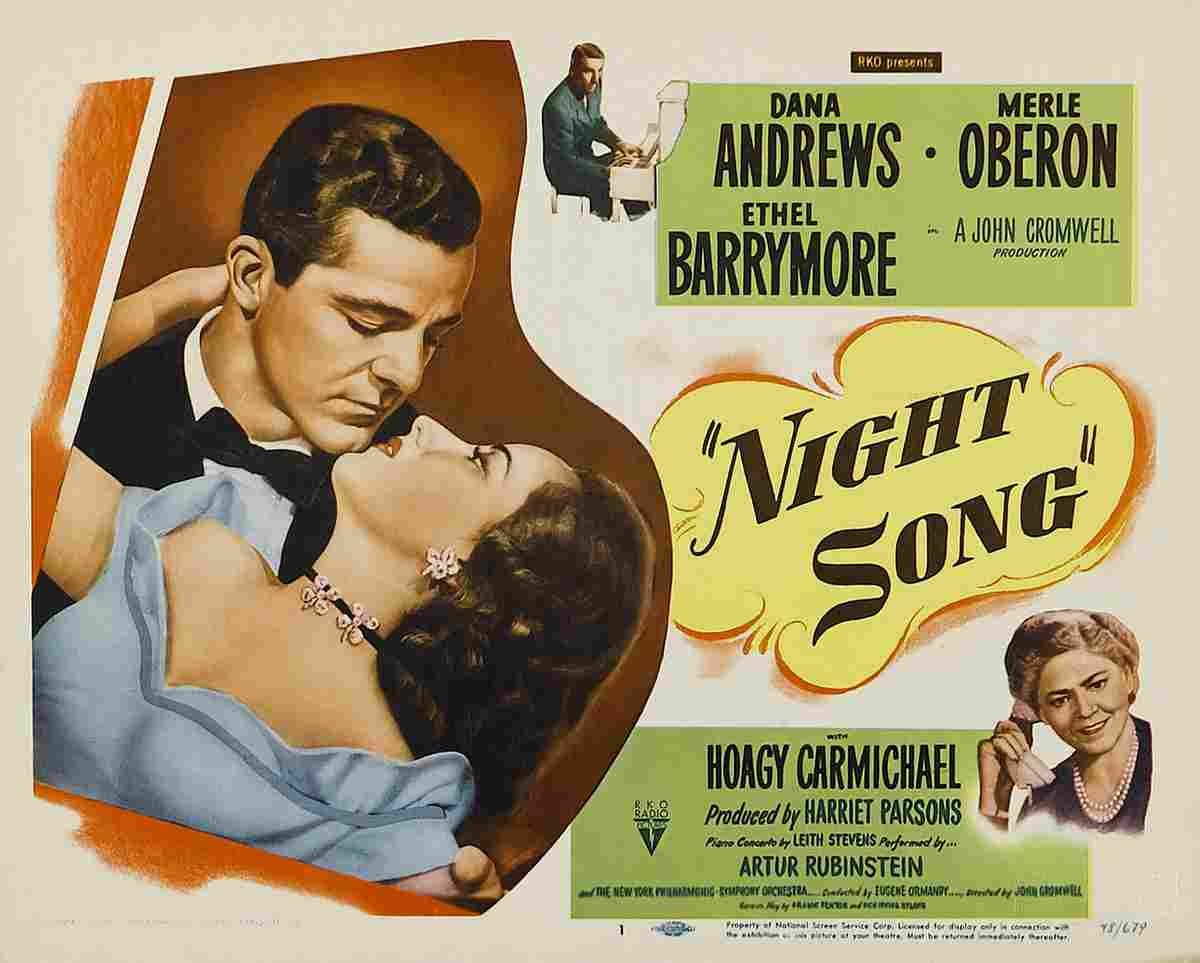 Night Song 02  film star poster A4 Photo Print