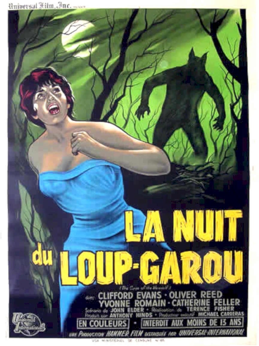 Night Wolf Werewolf Vintage Retro Advert Poster A4 Photo Print