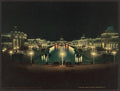 Night illumination Grand Court Vintage A4 Photo Print