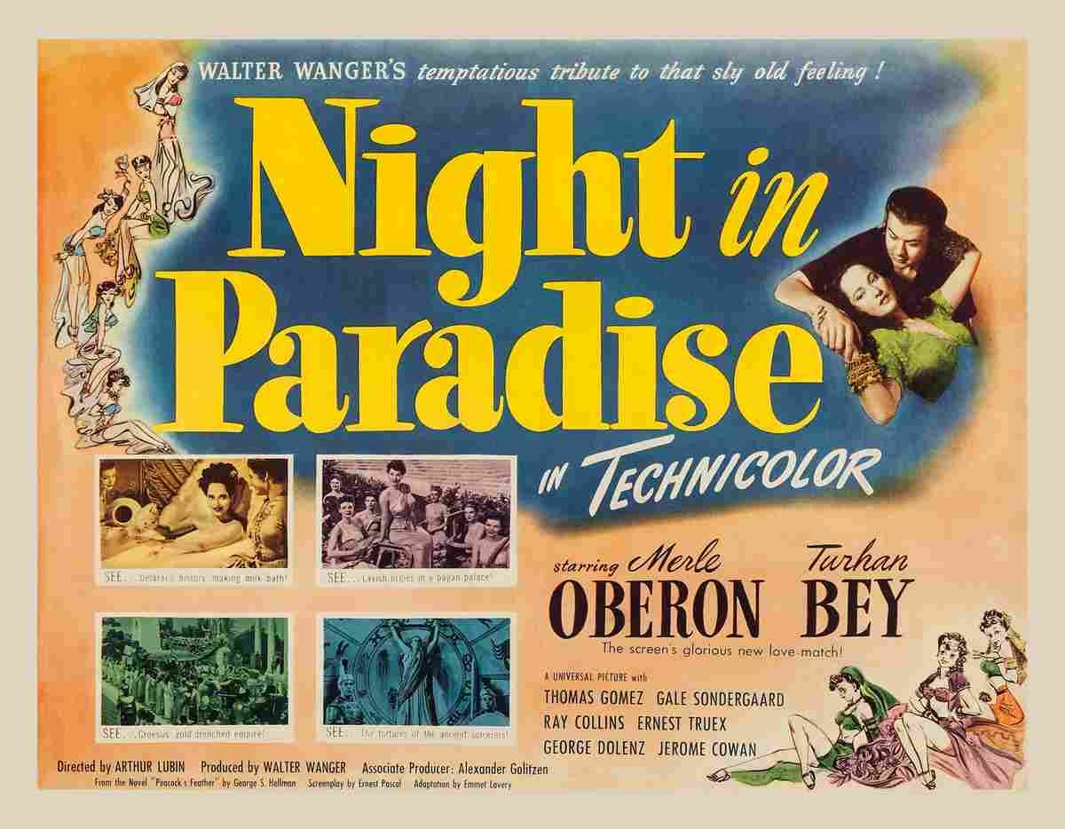Night in Paradise 02  film star poster A4 Photo Print