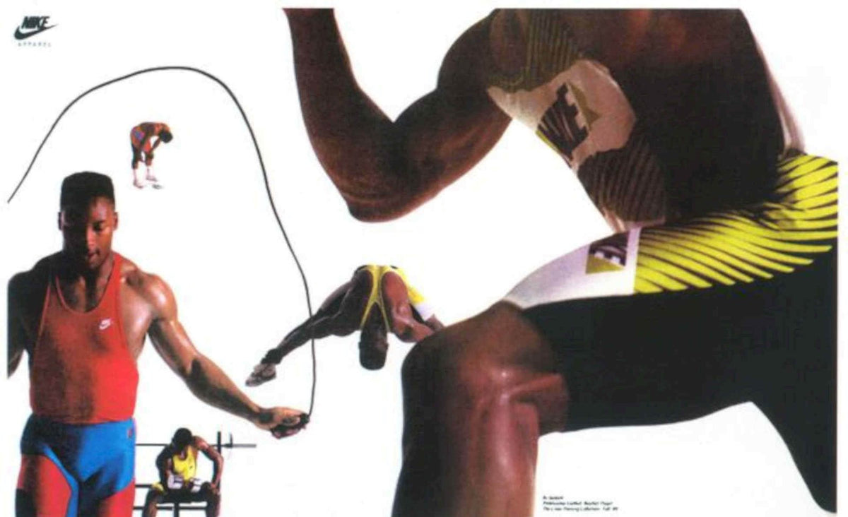 Nike Track Jump Vintage Retro Advert Poster A4 Photo Print