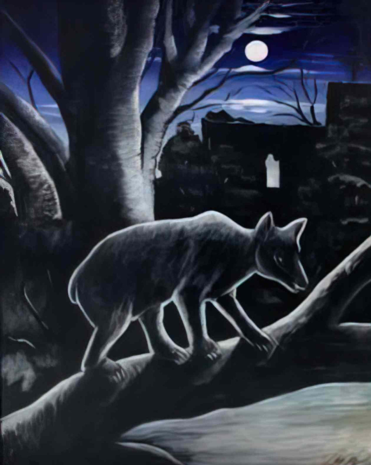 Niko Pirosmani a bear in a moon night 1914(1) Art A4 Photo Print