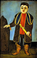 Niko Pirosmani a boy with national georgian suit Art A4 Photo Print