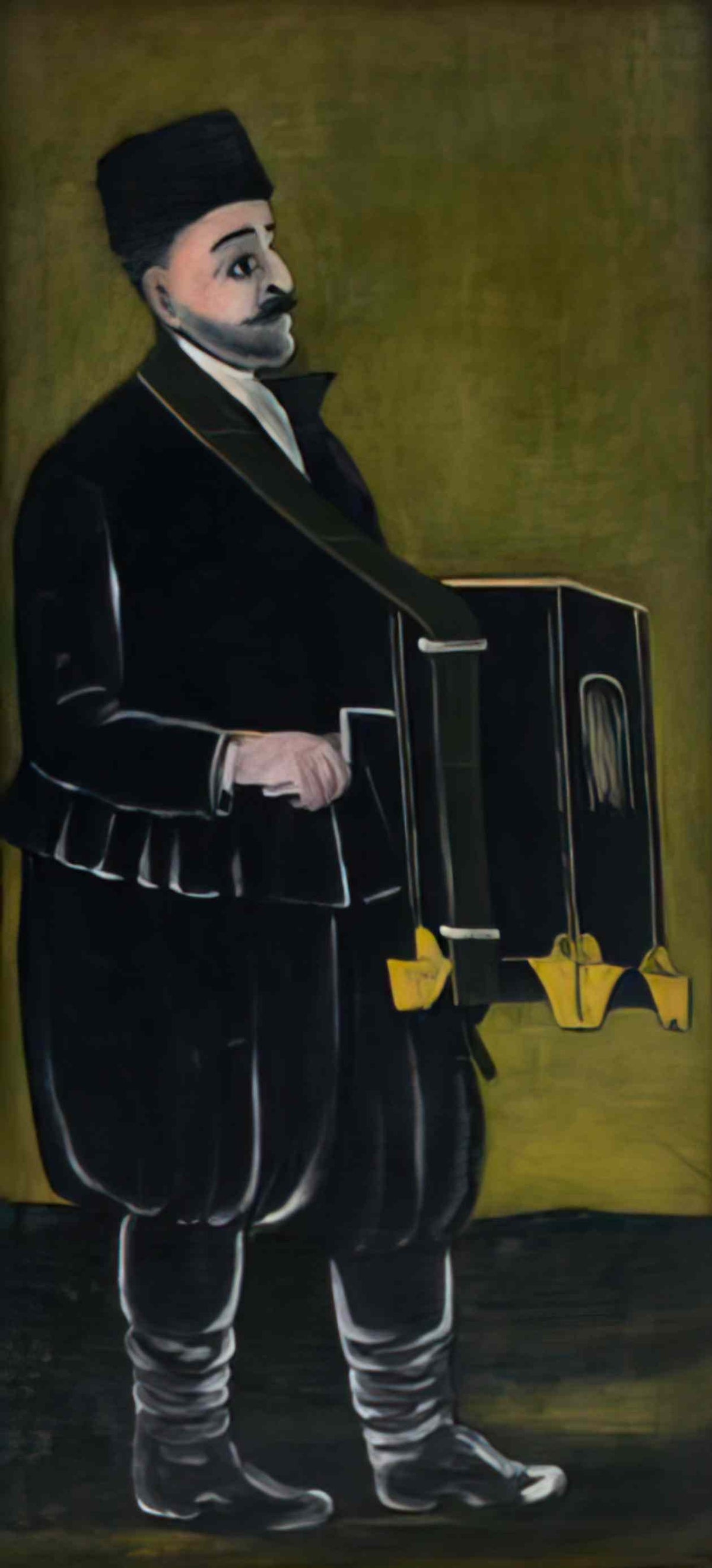 Niko Pirosmani barrel organist(1) Art A4 Photo Print