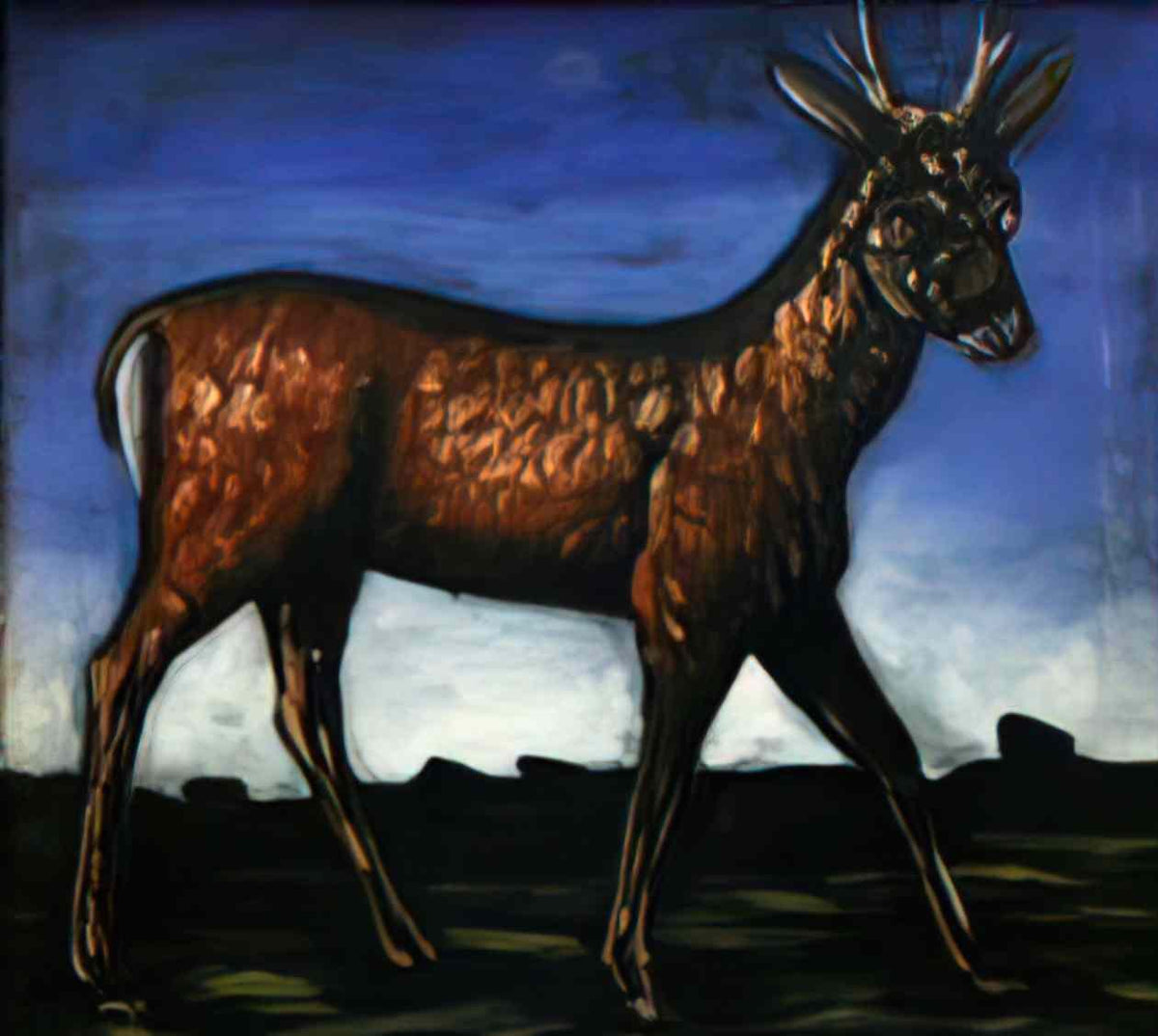 Niko Pirosmani deer 1(1) Art A4 Photo Print