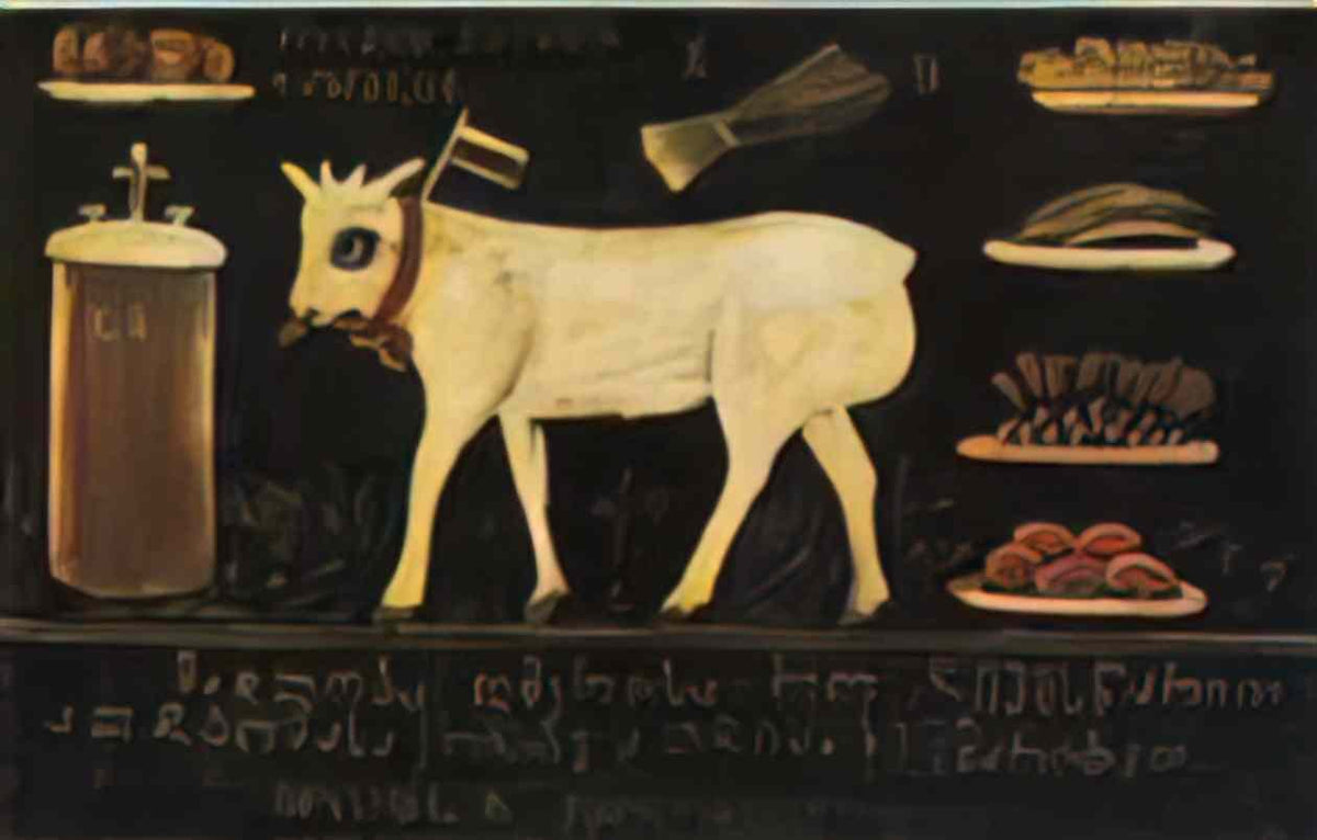 Niko Pirosmani easter lamb Art A4 Photo Print