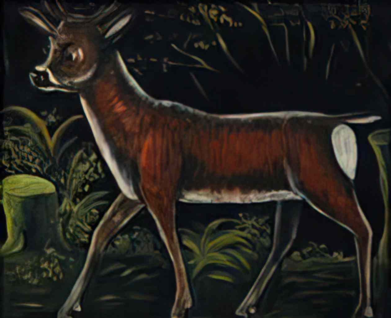 Niko Pirosmani fawn(1) Art A4 Photo Print