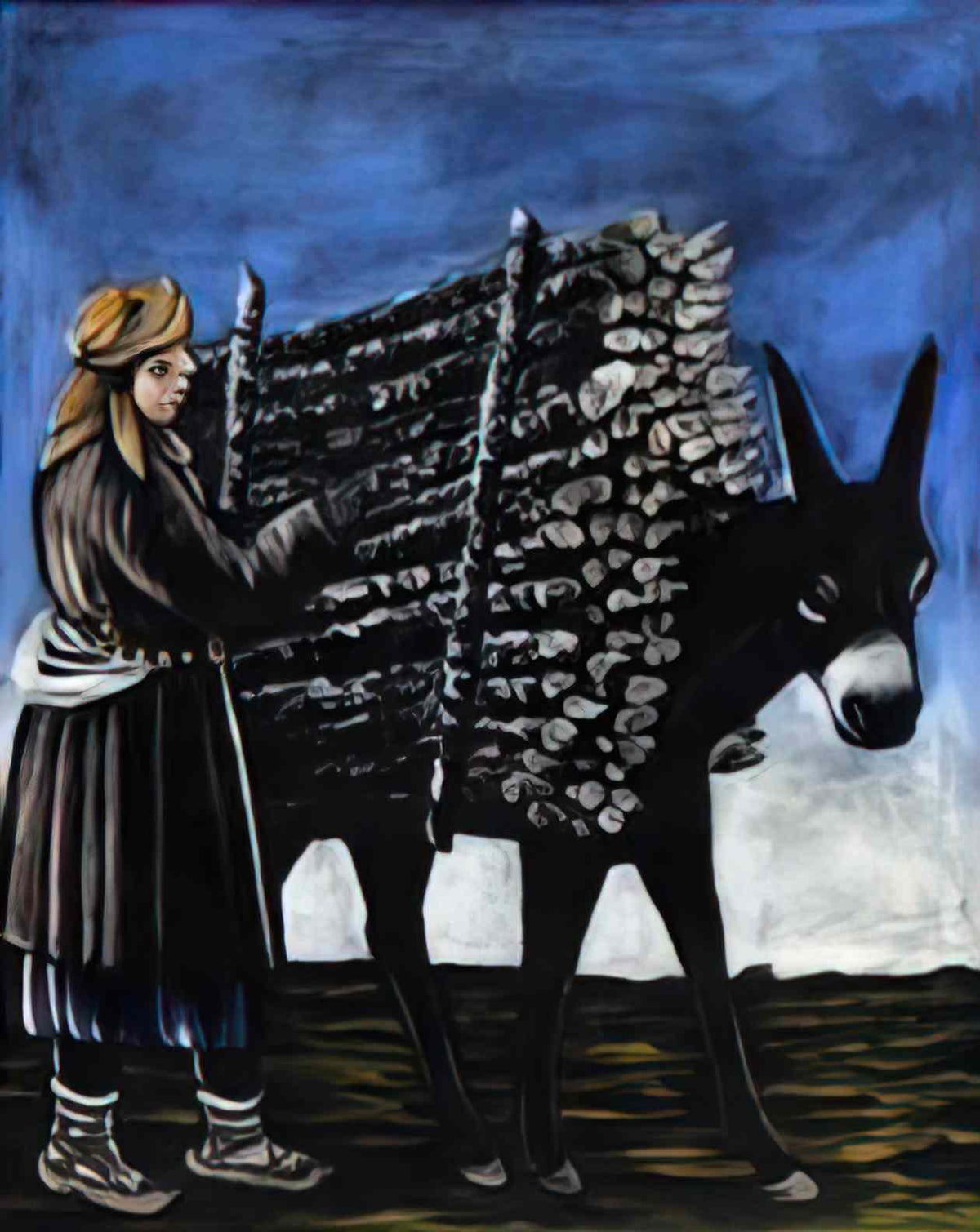 Niko Pirosmani firewood seller(1) Art A4 Photo Print