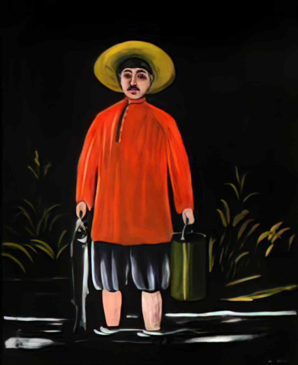 Niko Pirosmani fisherman in a red shirt 1908(1) Art A4 Photo Print