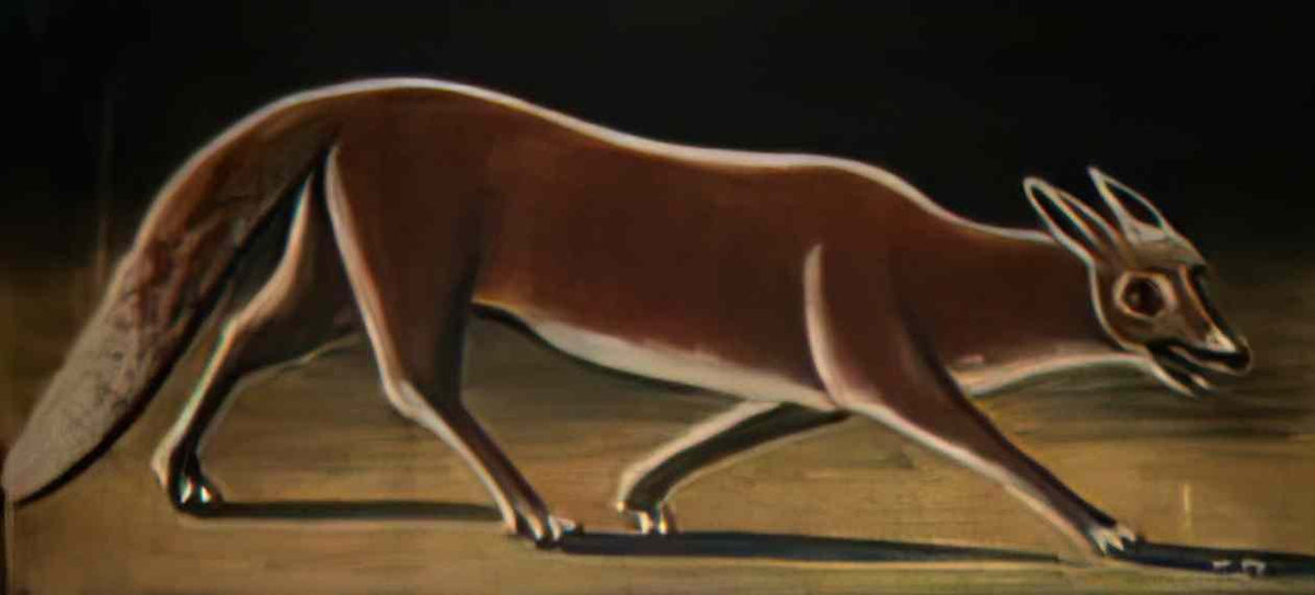 Niko Pirosmani fox 1918(1) Art A4 Photo Print