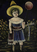 Niko Pirosmani girl with ball A4 Photo Print