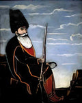 Niko Pirosmani hunter with a gun and trap Art A4 Photo Print