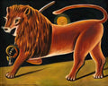 Niko Pirosmani lion and sun(1) Art A4 Photo Print