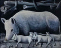Niko Pirosmani sow with piglets(1) Art A4 Photo Print