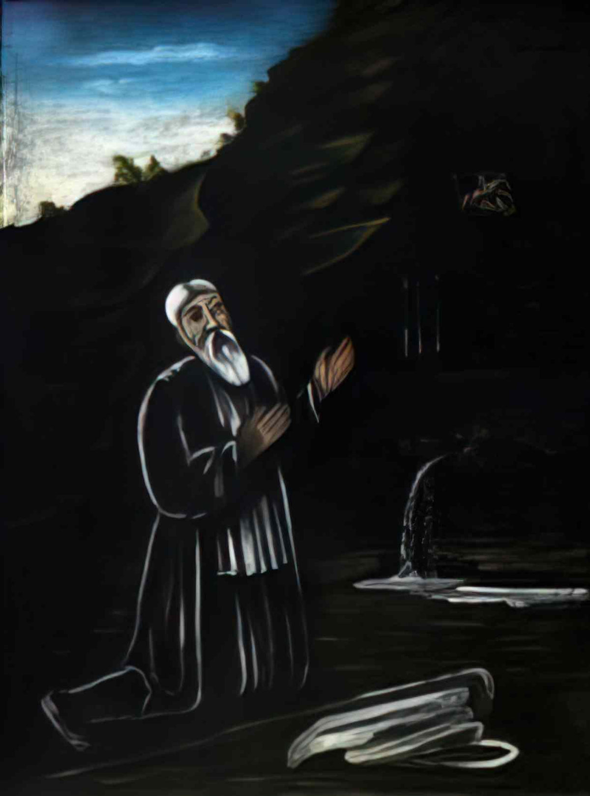 Niko Pirosmani st george the anchorite(1) Art A4 Photo Print