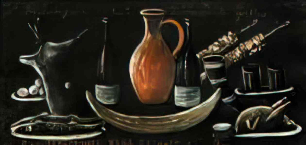 Niko Pirosmani still life 1(1) Art A4 Photo Print