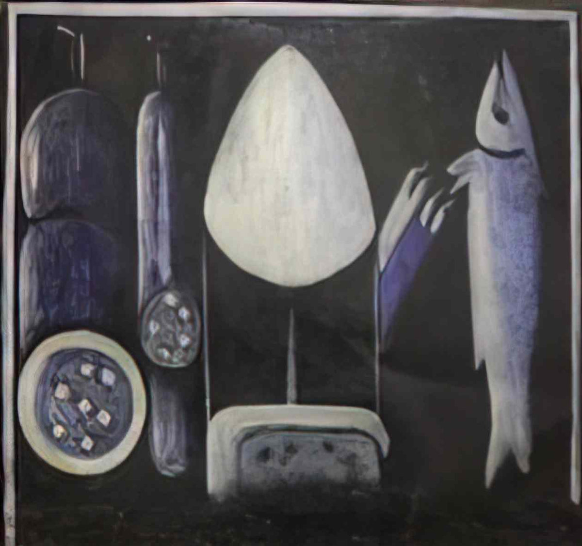 Niko Pirosmani still life with a pie(2) Art A4 Photo Print