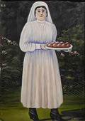 Niko Pirosmani woman with easter eggs(1) Art A4 Photo Print