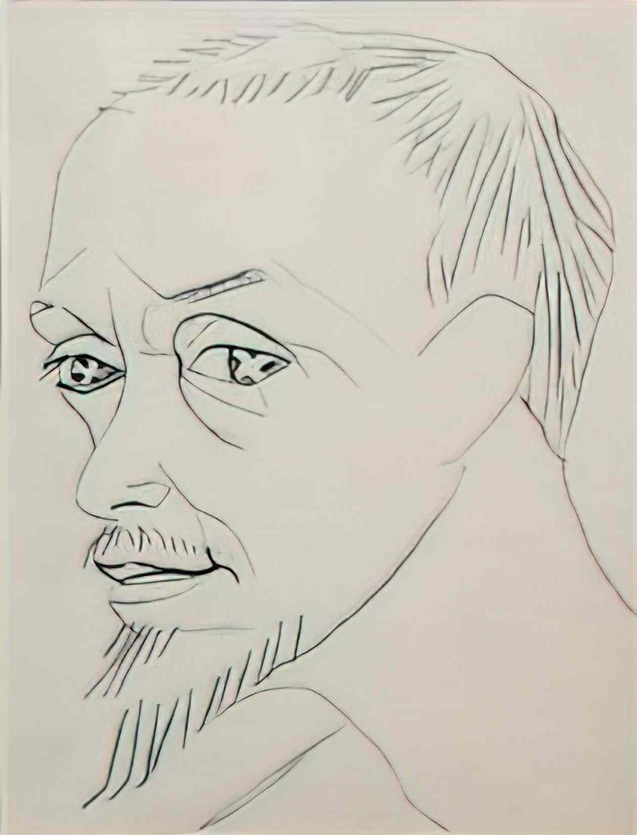 Nikolai Kulbin self portrait 1913 Art A4 Photo Print