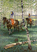 Nikolay Bogdanov Belsky to work CROP A4 Photo Print