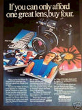 Nikon F5 Colosseum Vintage Retro Advert Ads A4 Photo Print