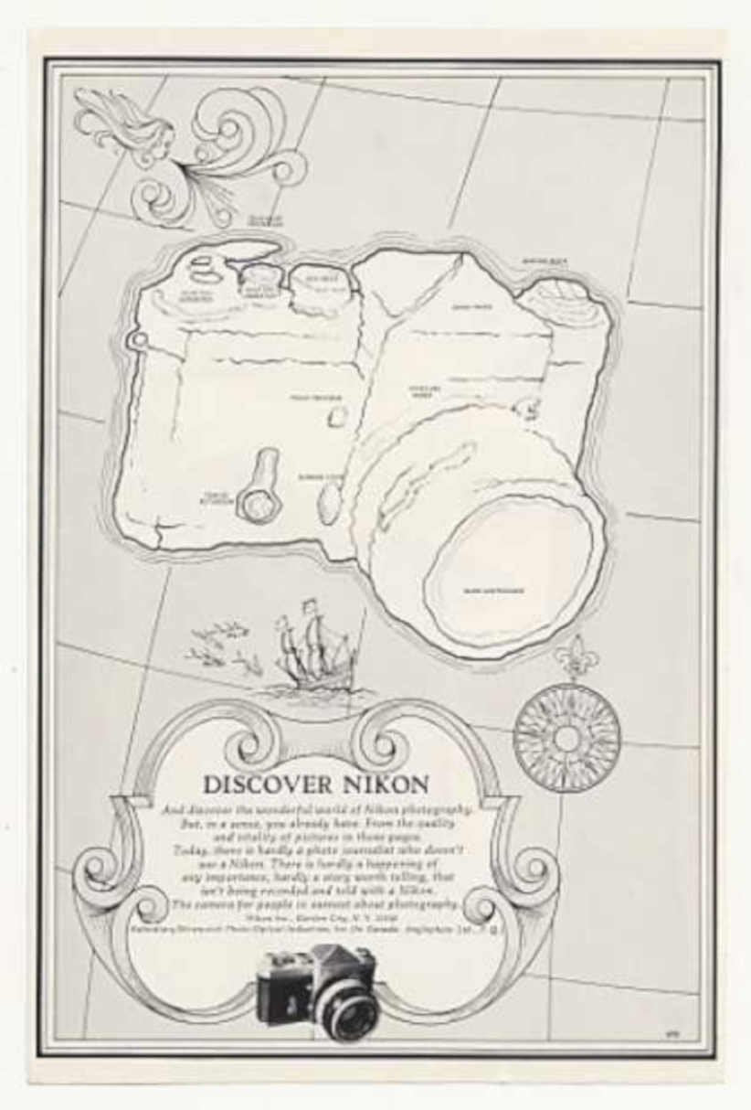 Nikon Nautical Discover Vintage Retro Advert Ads A4 Photo Print