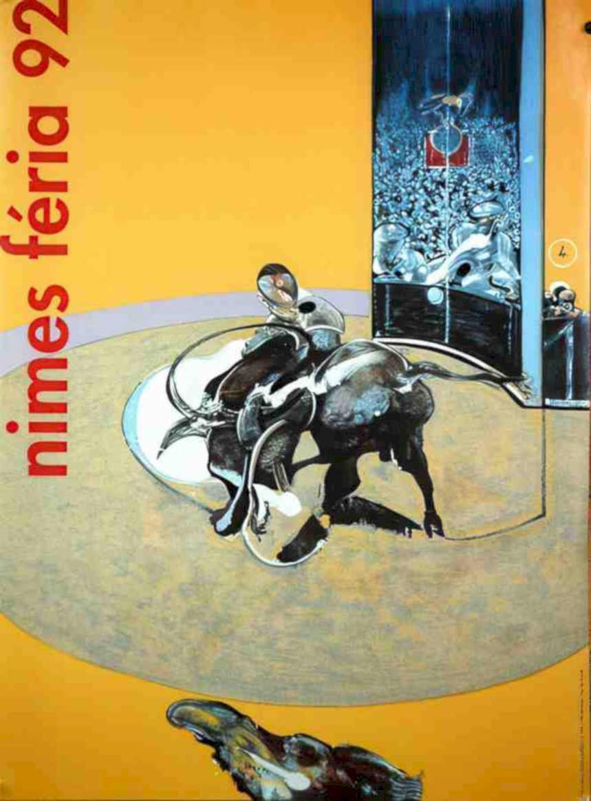 Nimes Feria 93 Vintage Retro Advert Ads A4 Photo Print
