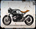 Nine Tt 1 A4 Photo Print Motorbike Vintage Aged