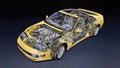 Nissan 300ZX1 cutaway A4 Photo Print