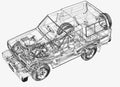Nissan Safari cutaway A4 Photo Print