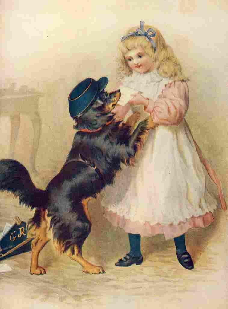 Nisters Holiday Annual 1897 Post dog A4 Photo Print