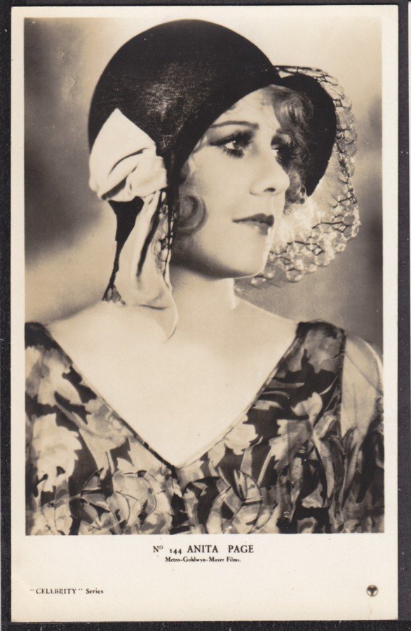 Nita Page Great Hat In Profile Vintage A4 Photo Print