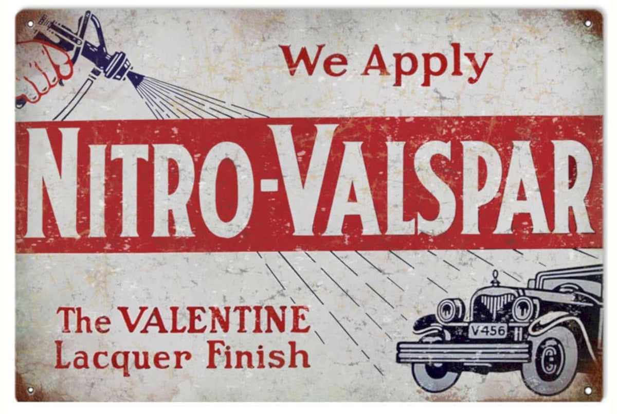Nitro Valspar Sign Vintage Retro Advert Ads A4 Photo Print