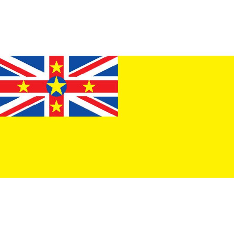 Niue Flag N6985 A4 Photo Print