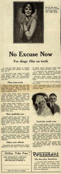 No Excuse Toothpaste Vintage Retro Advert Ads A4 Photo Print