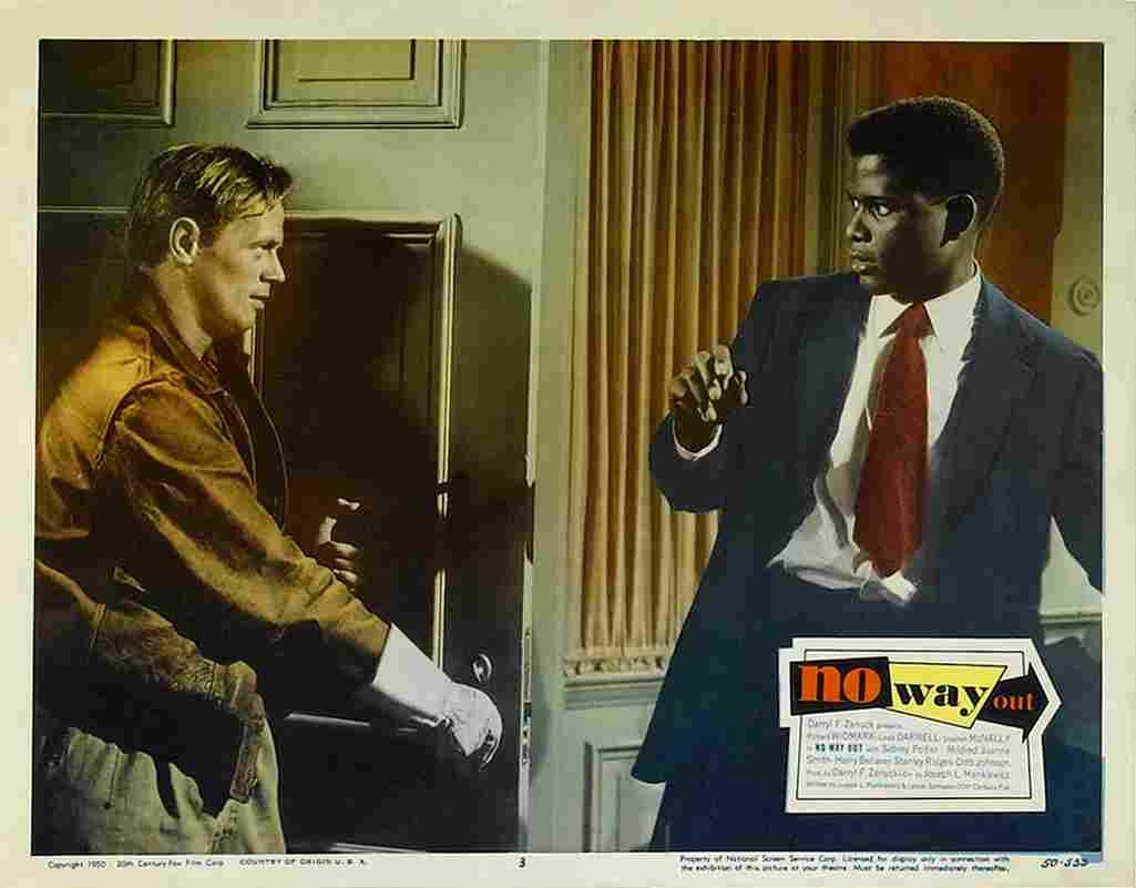 No Way Out 1950 03  film star poster A4 Photo Print