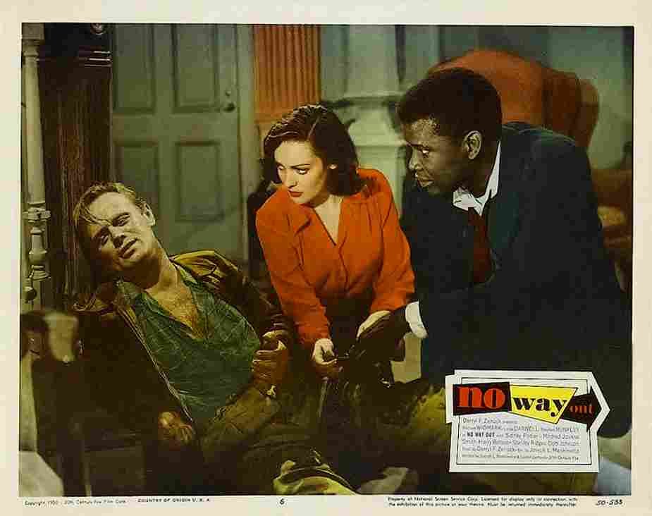 No Way Out 1950 07  film star poster A4 Photo Print