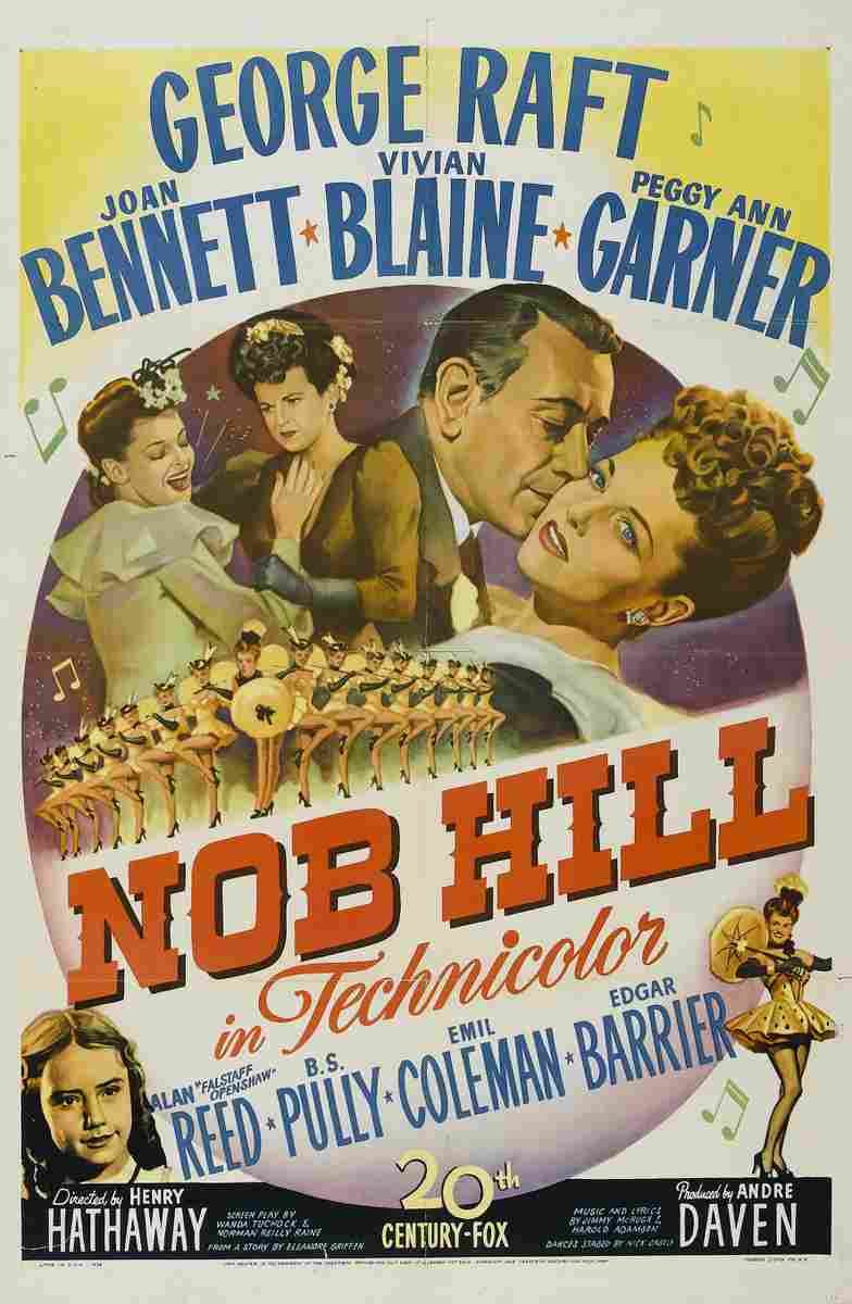 Nob Hill 01  film star poster A4 Photo Print